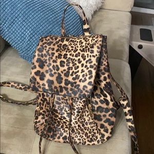 Leopard purse backpack